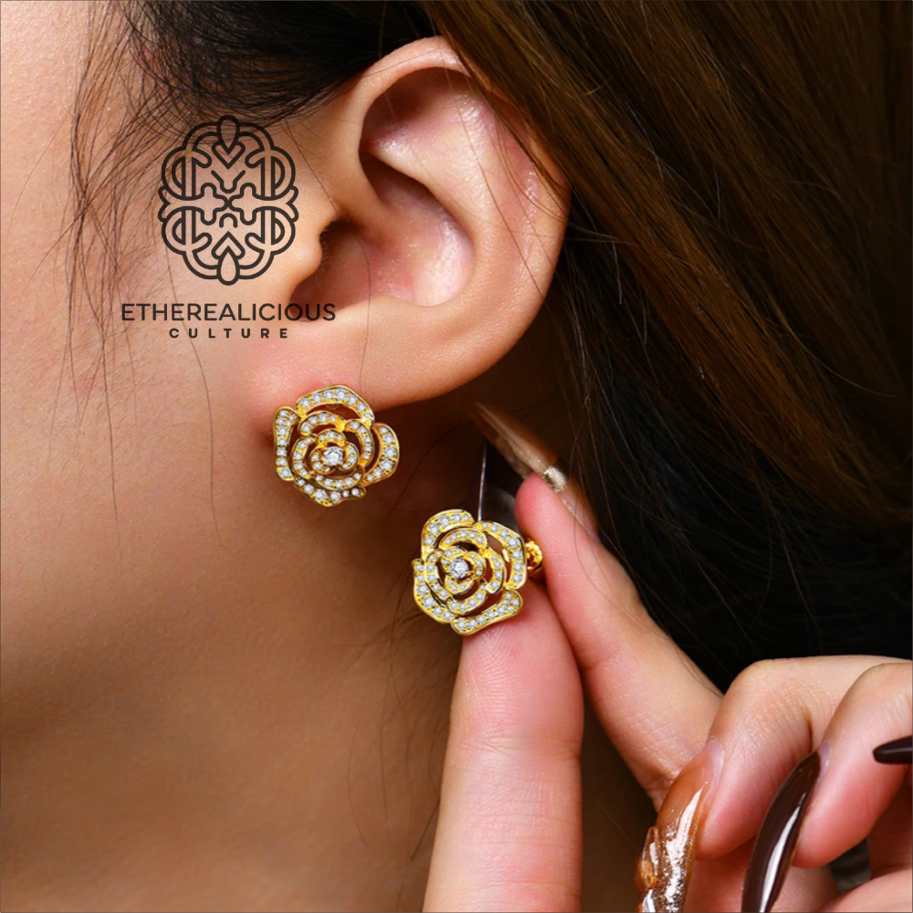 ROSE'S BLOOM - STUD EARRING