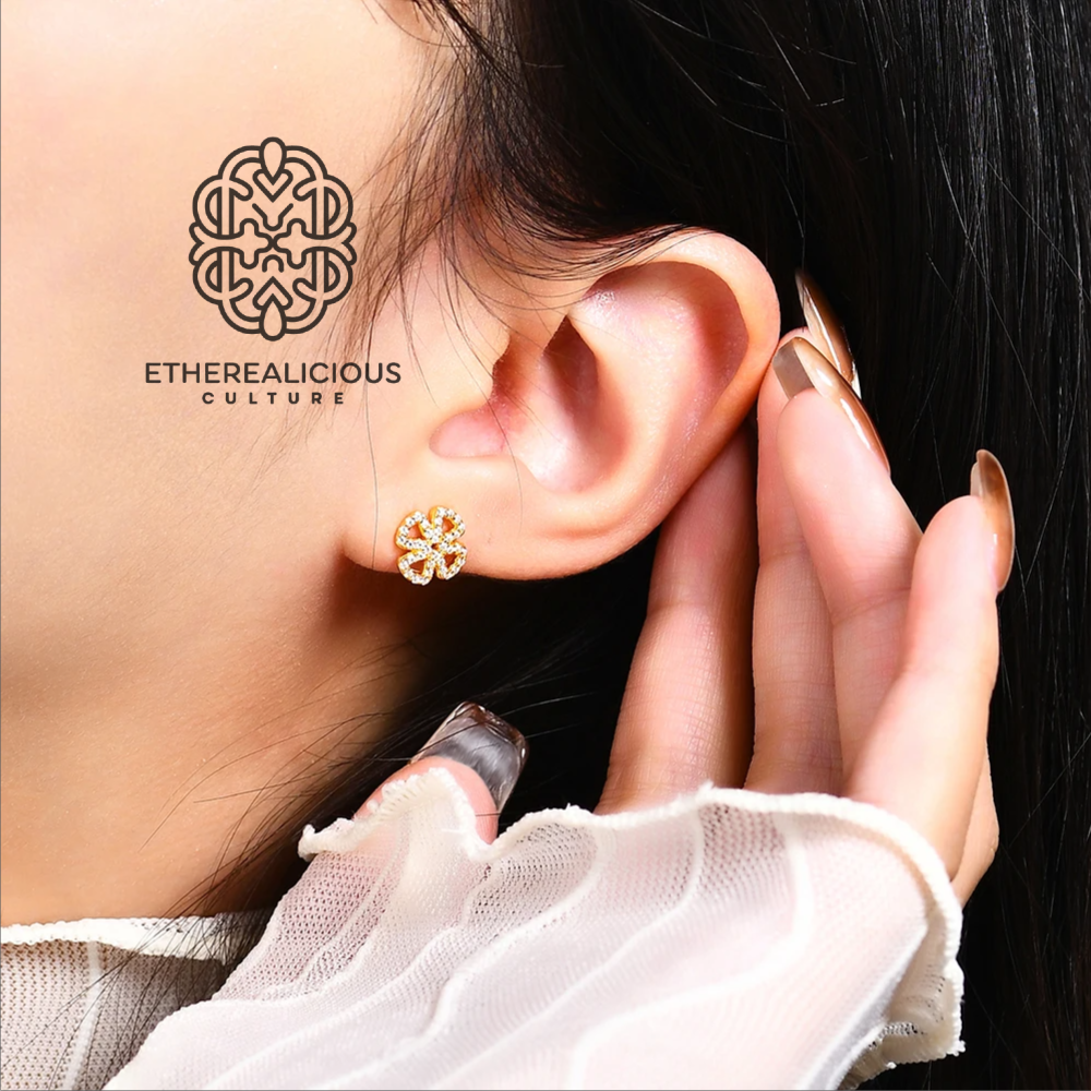 ORCHID'S KISS - STUD EARRING